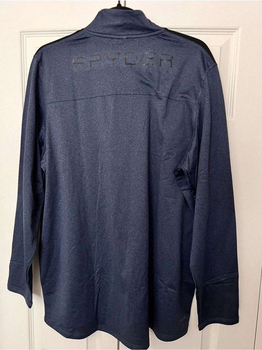 Spyder Active Performance ¼ Zip Sweatshirt, Blue Heather, Men’s Size Large